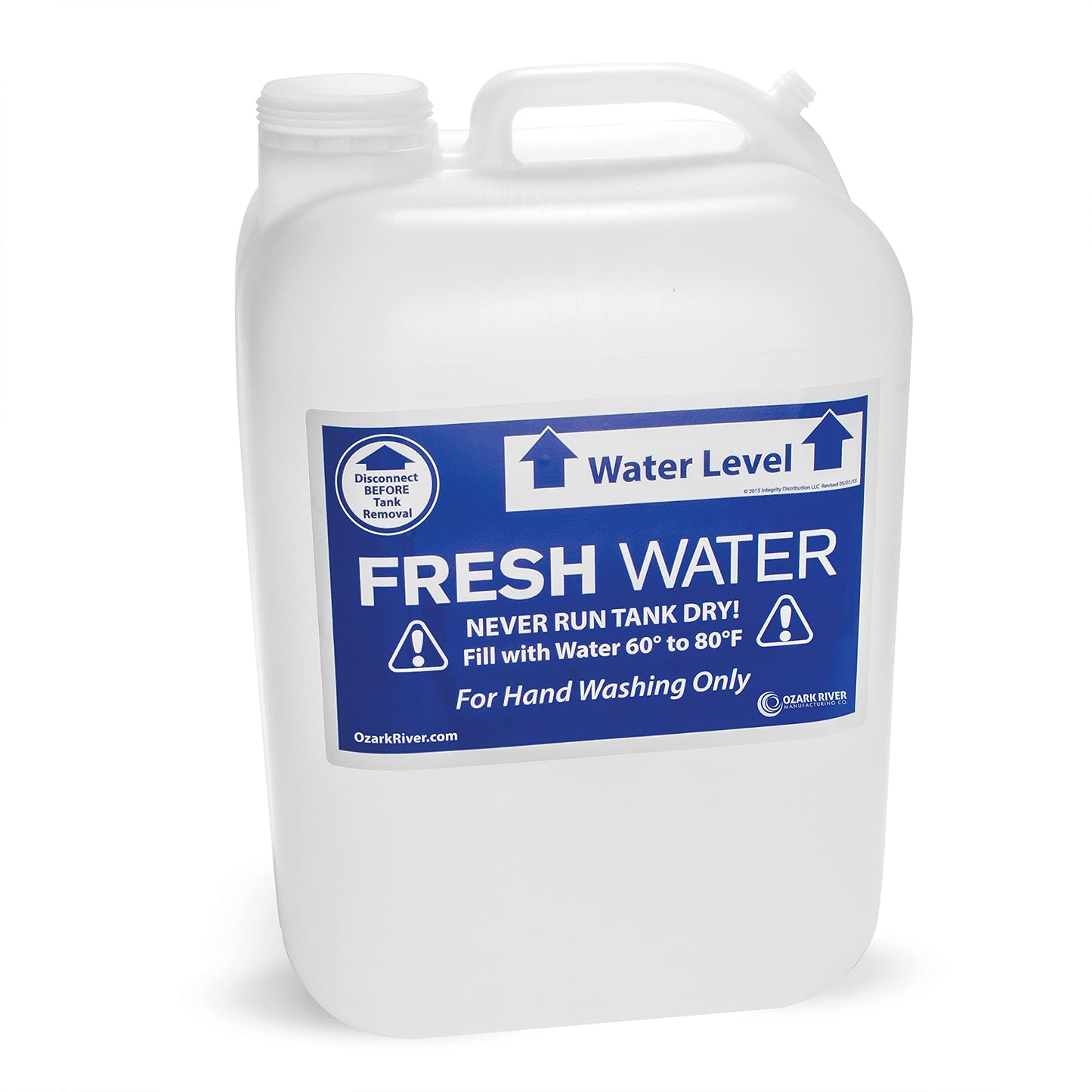 Ozark River Portable Sinks 5 Gallon Fresh Water & 6 Gallon Waste Water Tank Bundle, Ozark River Portable Sink Replacement Tanks, Water Containers for Portable Sink, Portable Sink Recovery Tanks