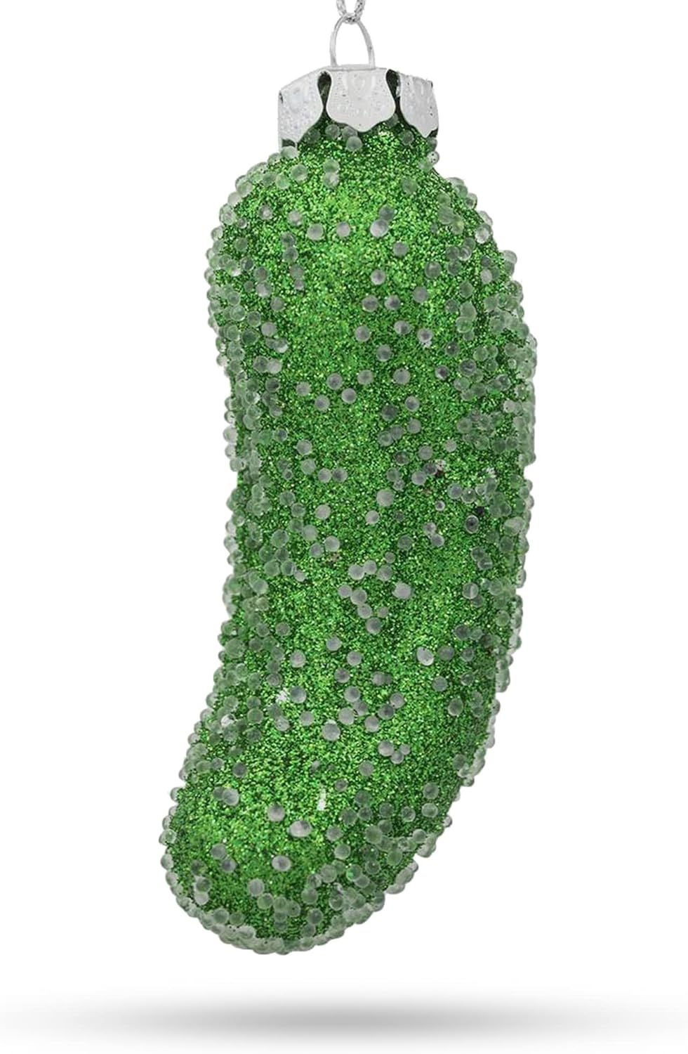 Handcrafted Salted Pickle Glass Blown Christmas Ornament - Unique Holiday Decor