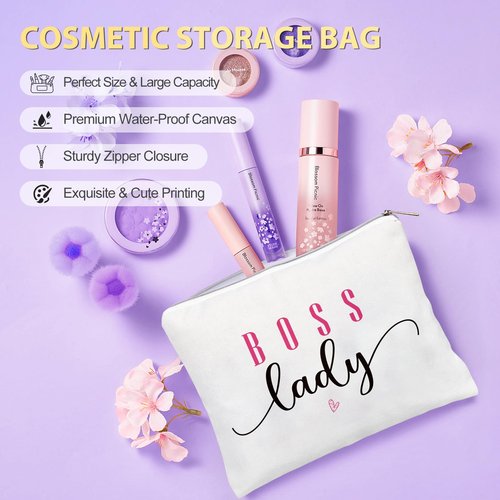 Inspirational Gifts for Women, Motivational Gift Encouragement Gifts Cheer Up Christmas Birthday Gift with Positive Affirmations Little Reminders Tote Bag for Her Sister Best Friend Coworker Purple