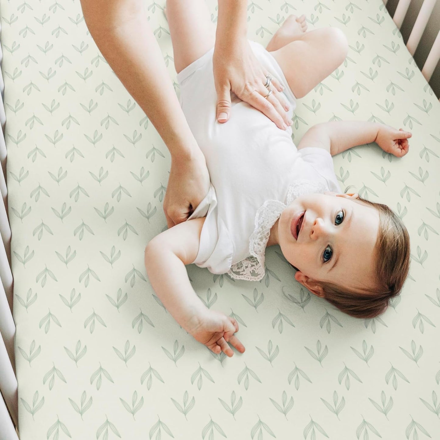 KeaBabies Baby Crib Sheets - Soft & Cozy 2-Pack Viscose Bamboo Fitted Mattress Covers | 52x28, Neutral Design