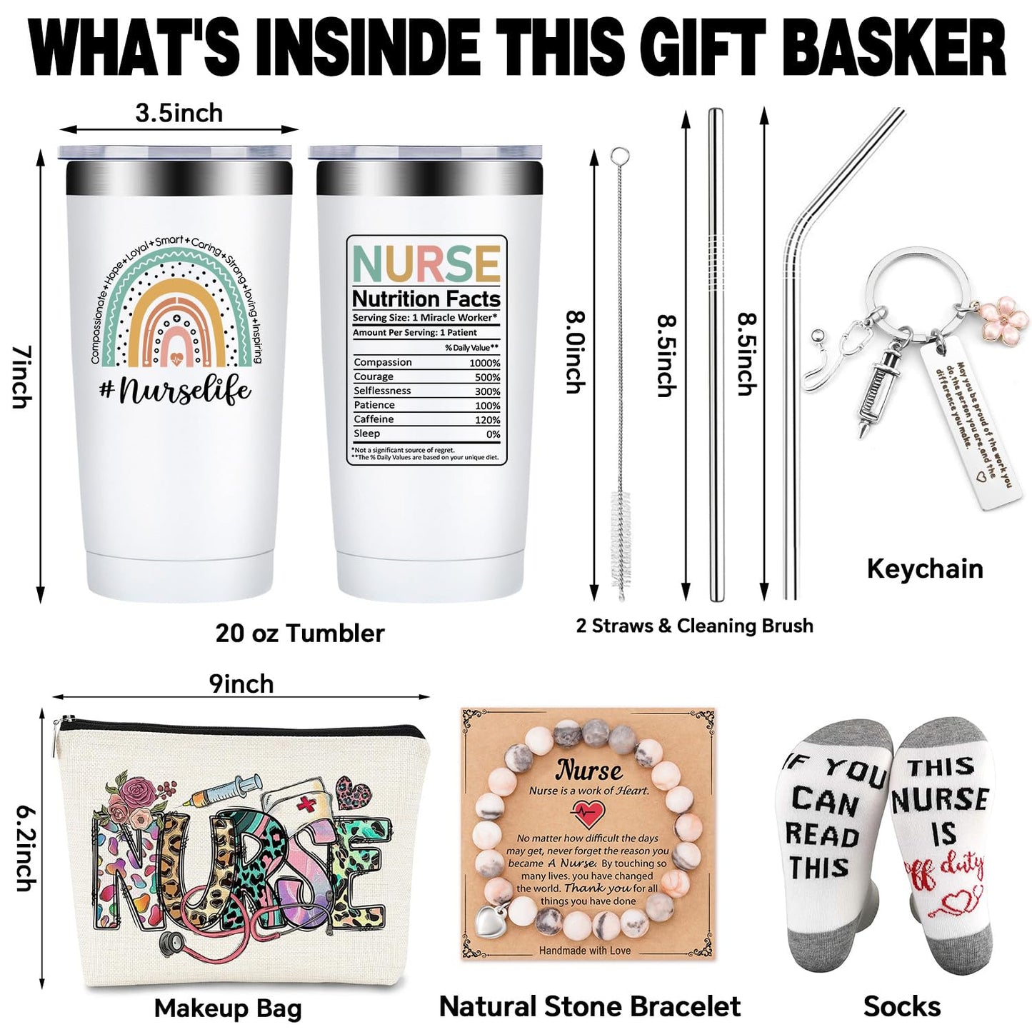 Fufandi Nurse Gifts for Women - Nurse Practitioner Gifts - Nurse Christmas Gifts - Nurses Birthday, Appreciation, Week Day Gifts for Nurses, Doctors, Assistant - Nurse Tumbler