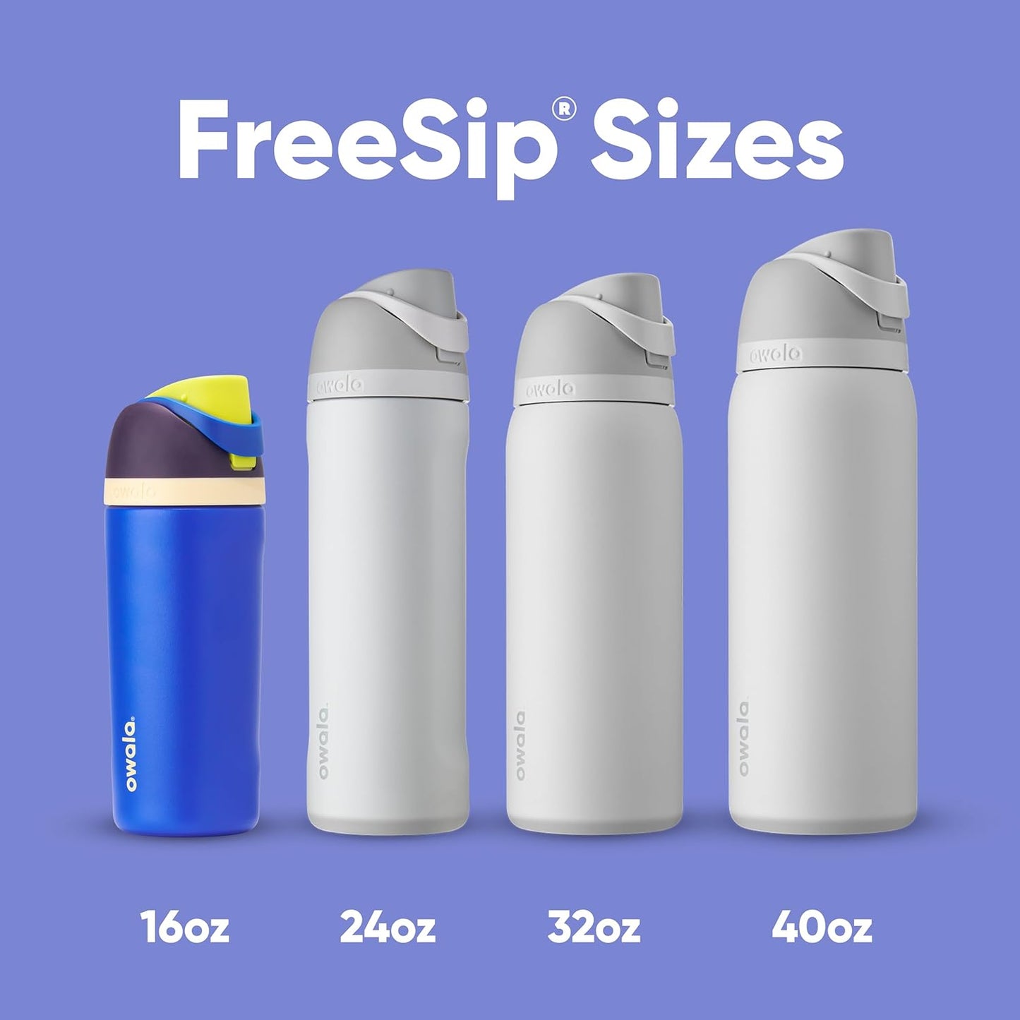 Owala Kids FreeSip Water Bottle - Insulated Stainless Steel with Straw, BPA-Free, 16 oz | Celestial Sphere