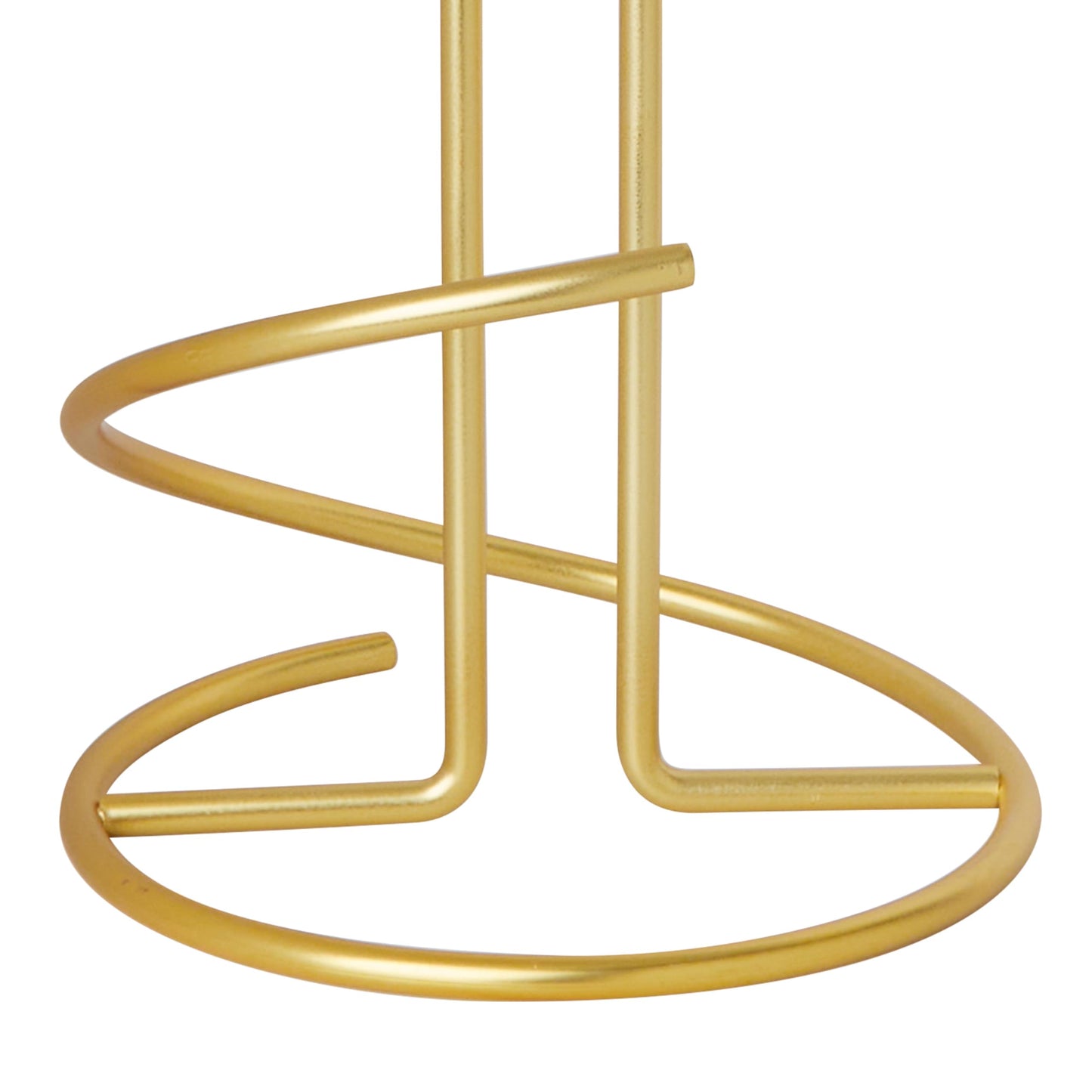 Spectrum Euro Gold Paper Towel Holder Countertop Kitchen Organizer Roll Stand Dispenser with Easy Tear Arm, Weighted Sturdy Base Fits Standard Jumbo Rolls Modern Design Durable Construction