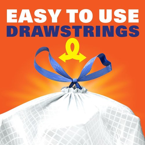 Hefty Ultra Strong Kitchen Trash Bags - Citrus Twist Scent | 13 Gallon, 20 Count