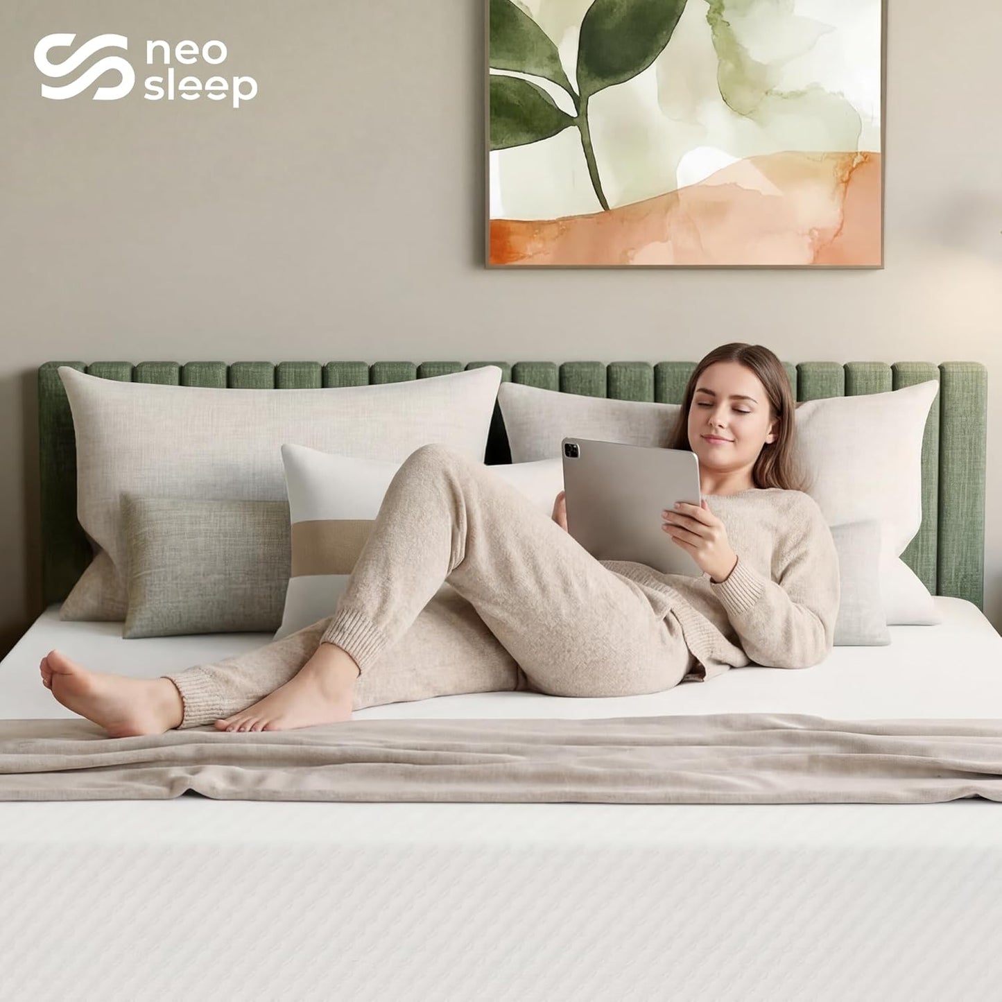 Neo Sleep 12 Inch Full Cooling Gel Memory Foam Mattress - Medium Firm, Pressure Relieving, CertiPUR-US Certified (Full Size)
