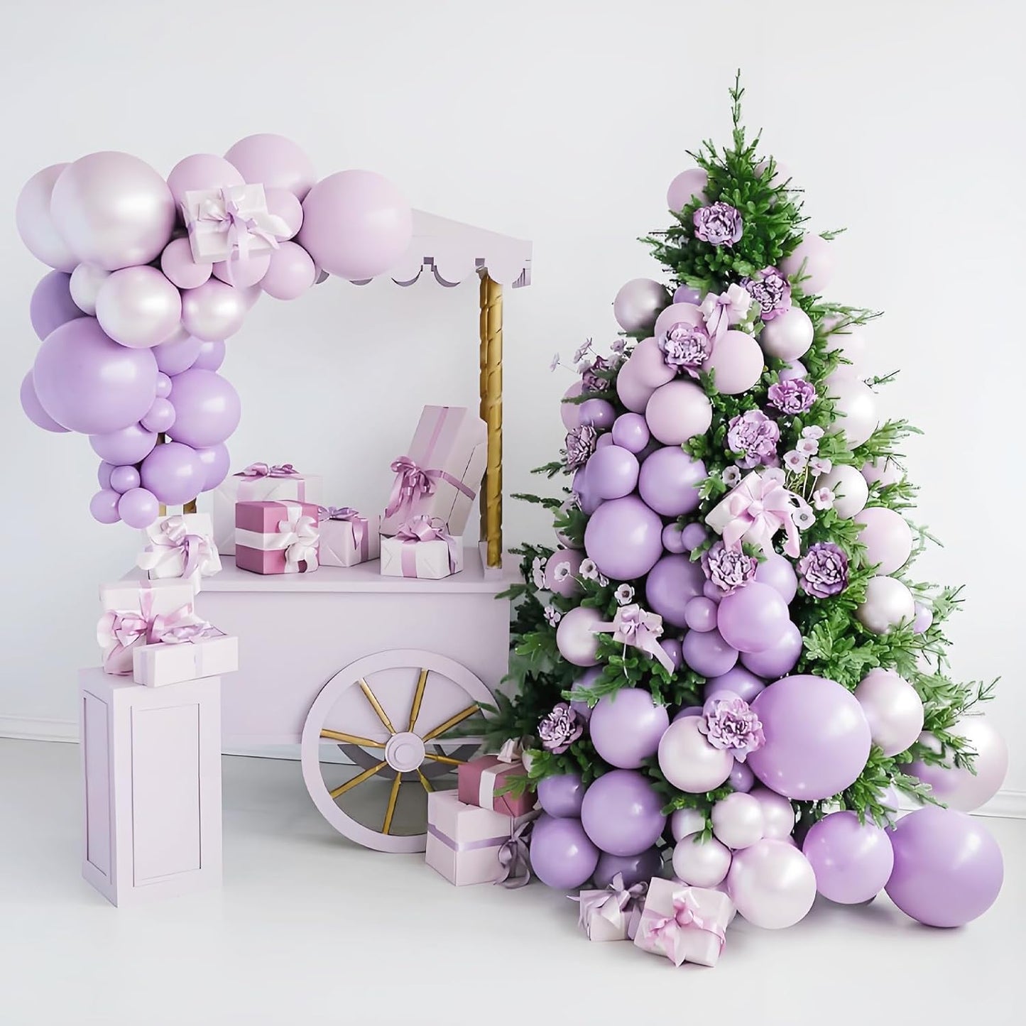 Light Purple Balloons - 12-Inch Pastel Latex Balloons | 50-Pack for Weddings, Baby Showers & Birthdays