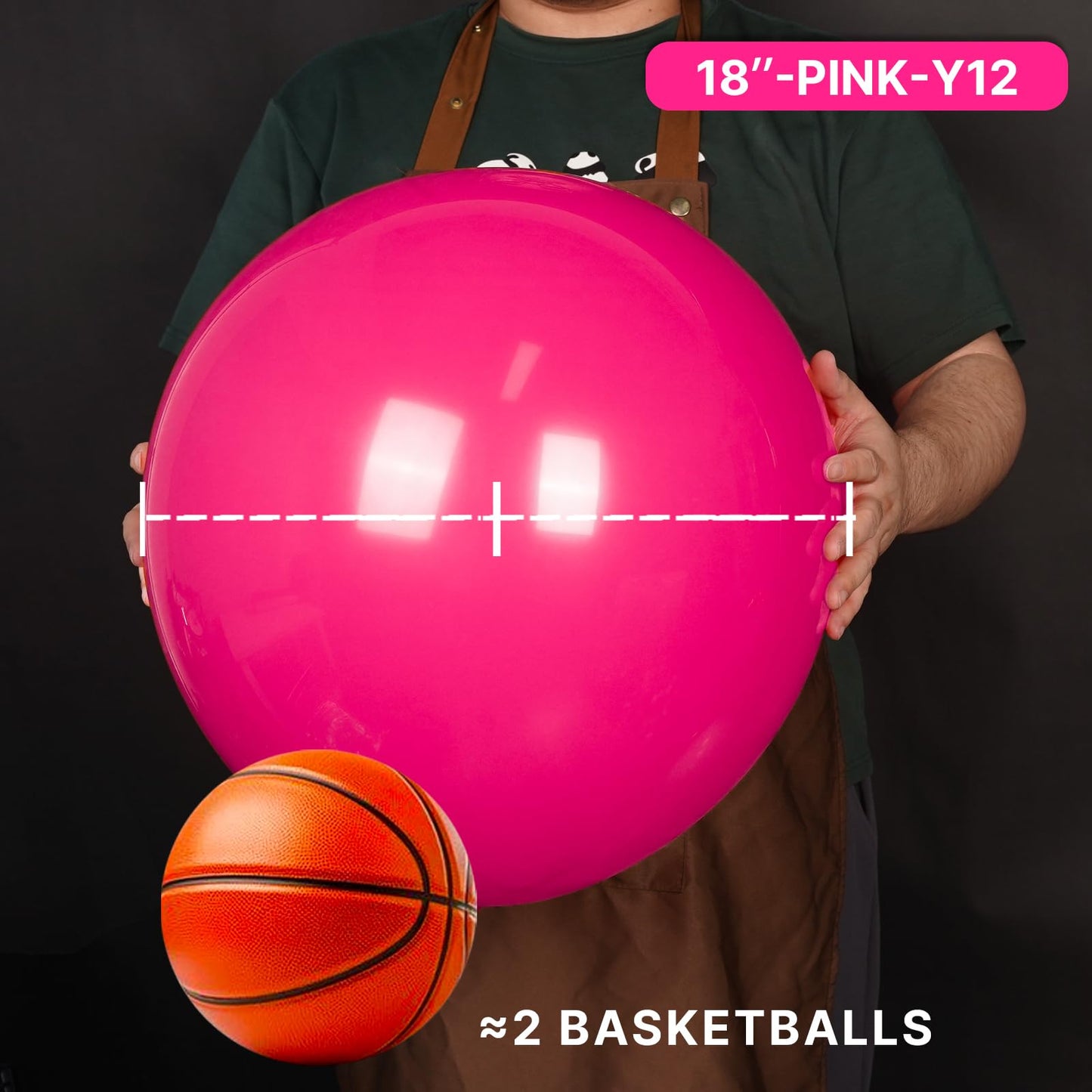 PartyWoo Hot Pink Balloons 20pcs 18 Inch Magenta Fuchsia Balloons for Baby Shower Gender Reveal Engagement Bachelorette Wedding Bridal Shower Anniversary Birthday Party Decorations Pink-Y12