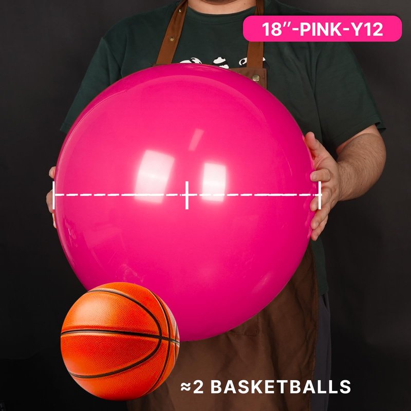 PartyWoo Hot Pink Balloons 20pcs 18 Inch Magenta Fuchsia Balloons for Baby Shower Gender Reveal Engagement Bachelorette Wedding Bridal Shower Anniversary Birthday Party Decorations Pink-Y12