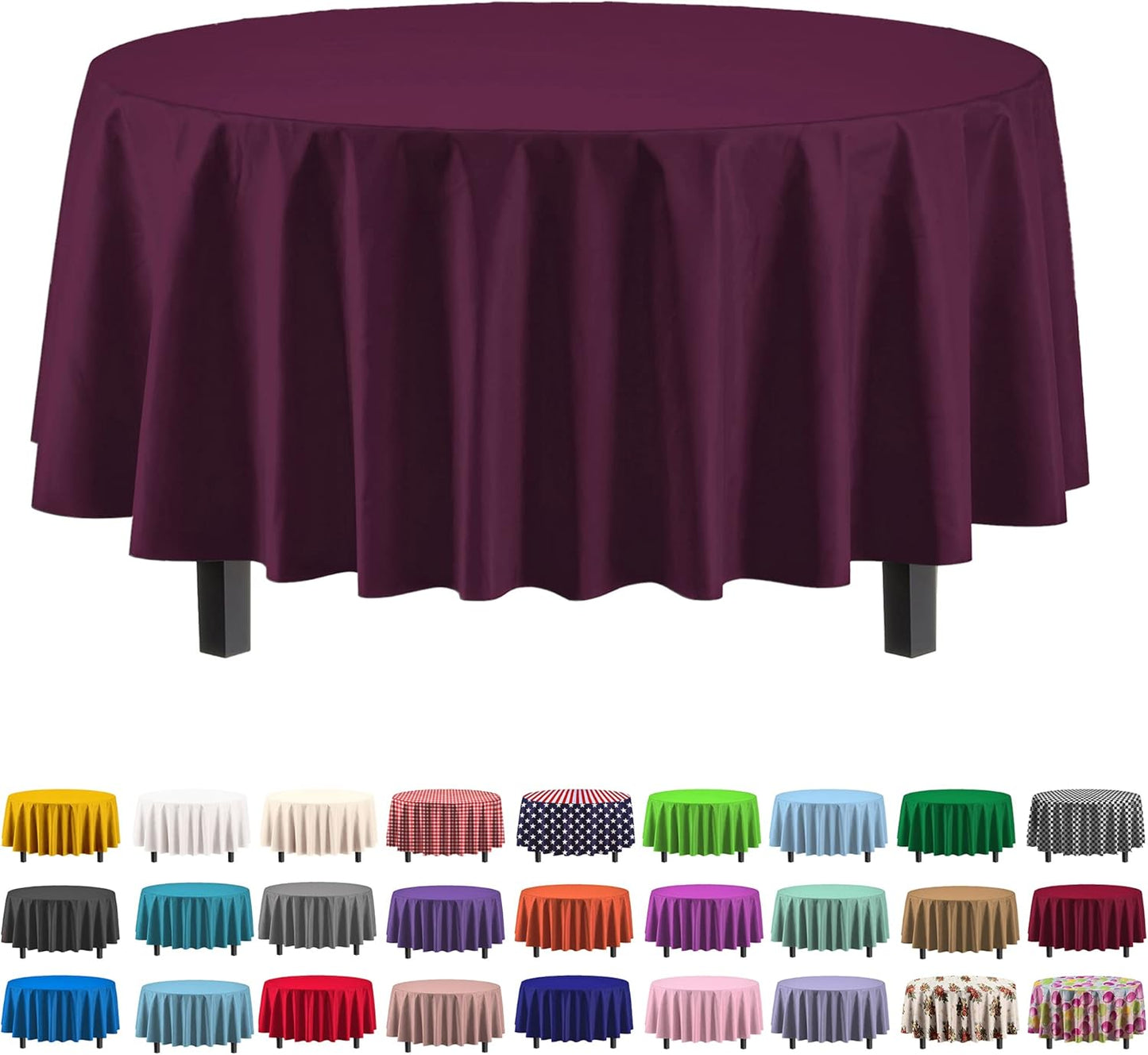 Premium Dark Green Plastic Tablecloths - 12-Pack, 54" x 108" Rectangle Covers