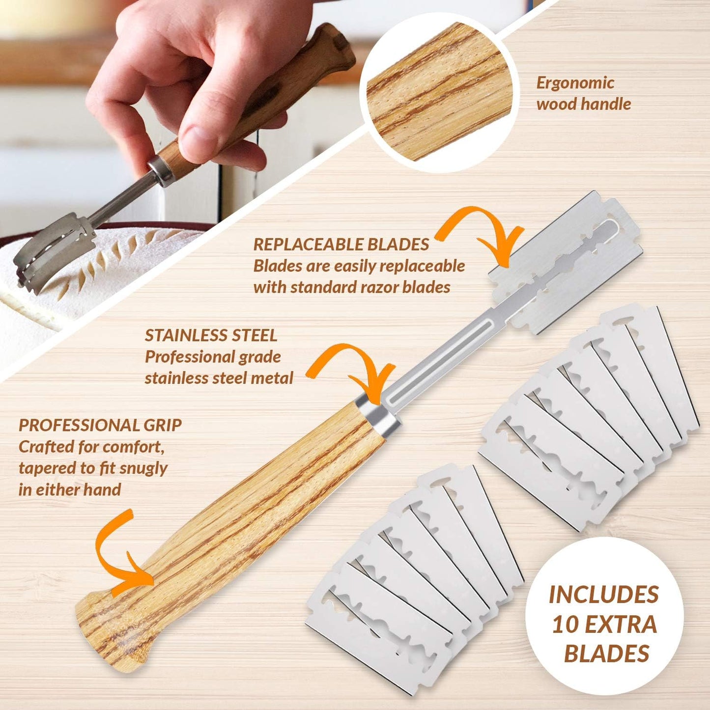 **Bread Bosses Bread Bakers Lame - Premium Dough Slashing Tool for Sourdough | Ideal Gift for Baking Enthusiasts**