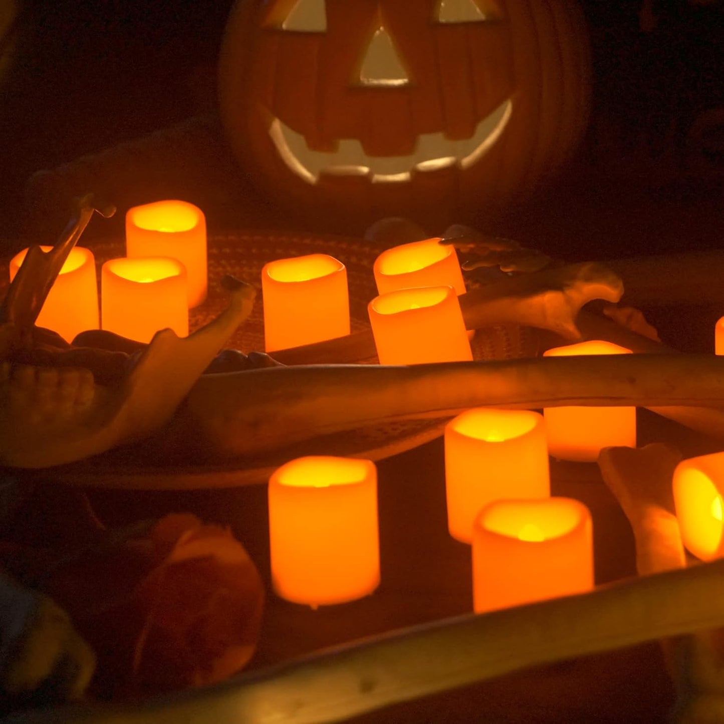 12 PCS LED Flameless Votive Candles - Long-Lasting Battery Operated with 120+ Hours Life