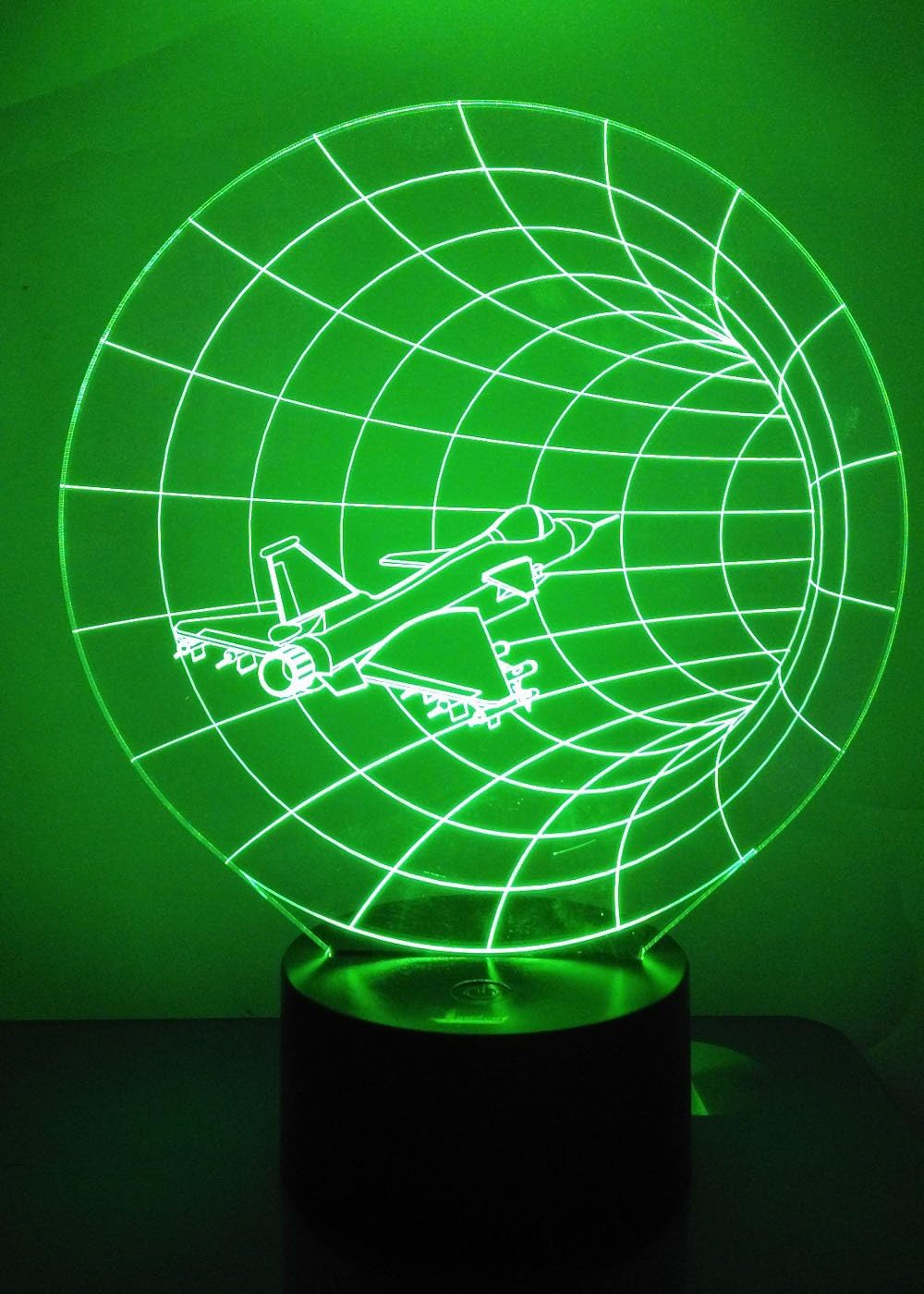 3D Illusion Night Light - Loveboat LED Lamp with 7 Color Changing Acrylic Base & USB Charger - Perfect Home Decor & Gift