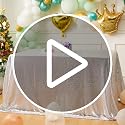 Rose Gold Sequin Tablecloth 50 x 80 in - Rectangular, 3mm Sequins