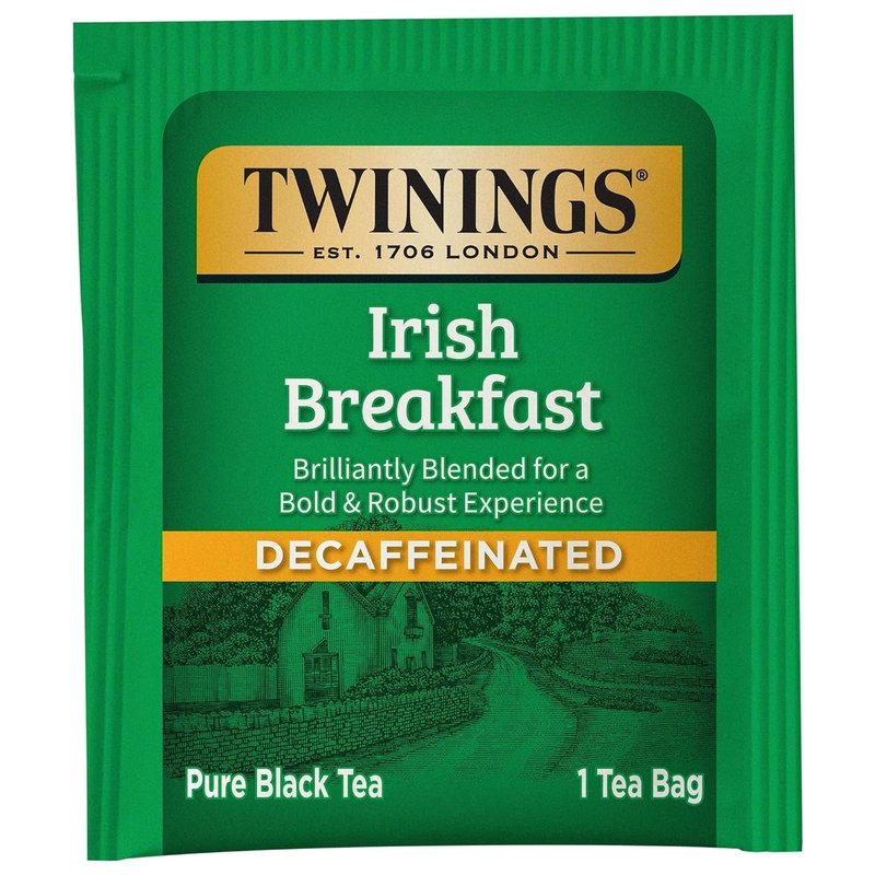Twinings Tea Breakfast Tea - Irish Decaf - Case of 6-20 Bags