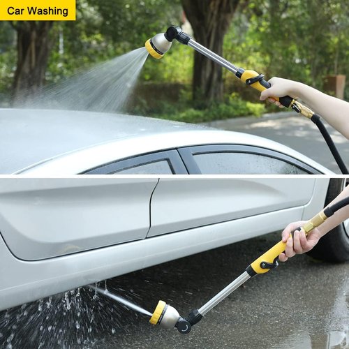 FANHAO Garden Hose Nozzle - Upgraded Metal Watering Wand for Efficient Watering
