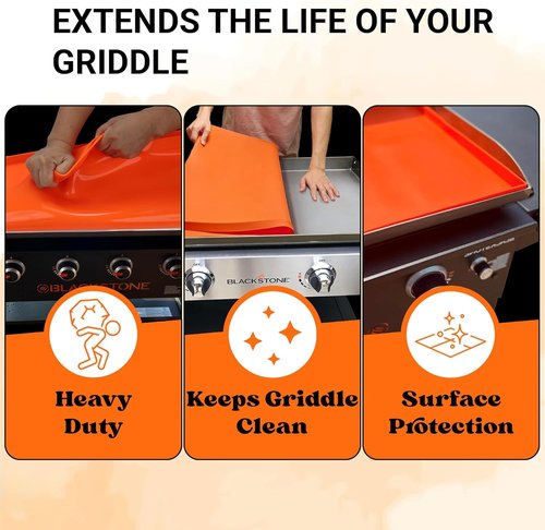 Blackstone 36" Premium Silicone Griddle Mat - Heavy Duty Food Grade Cover Keeps Grill Clean & Rust-Free