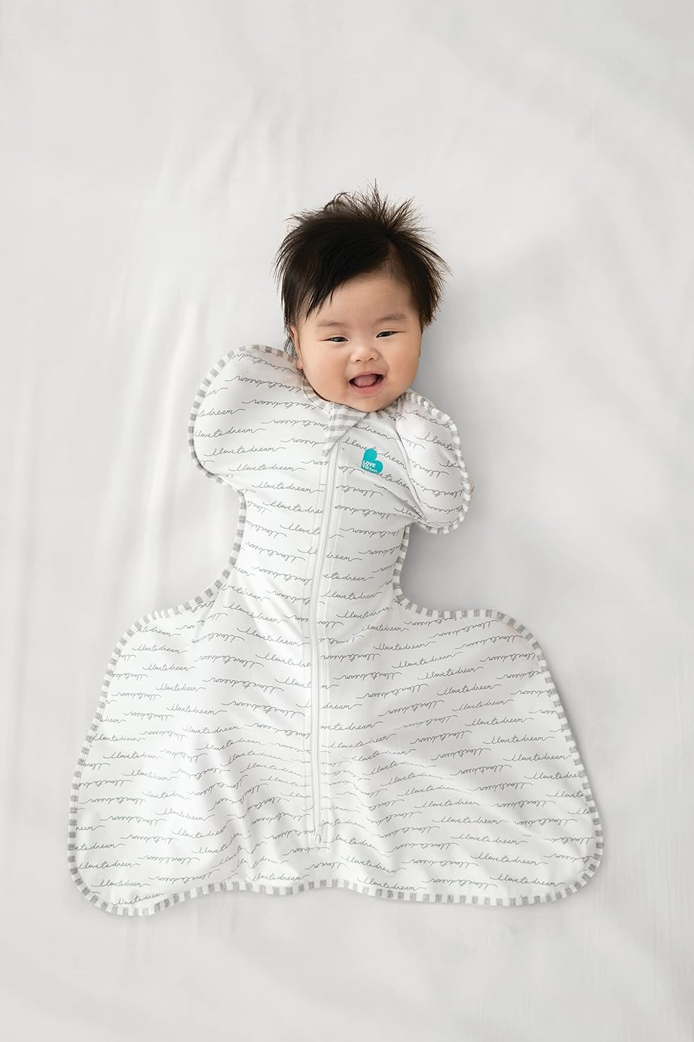 Love To Dream Swaddle UP - Baby Sleep Sack for Hip Dysplasia | Wider Fit for Harness, Medium