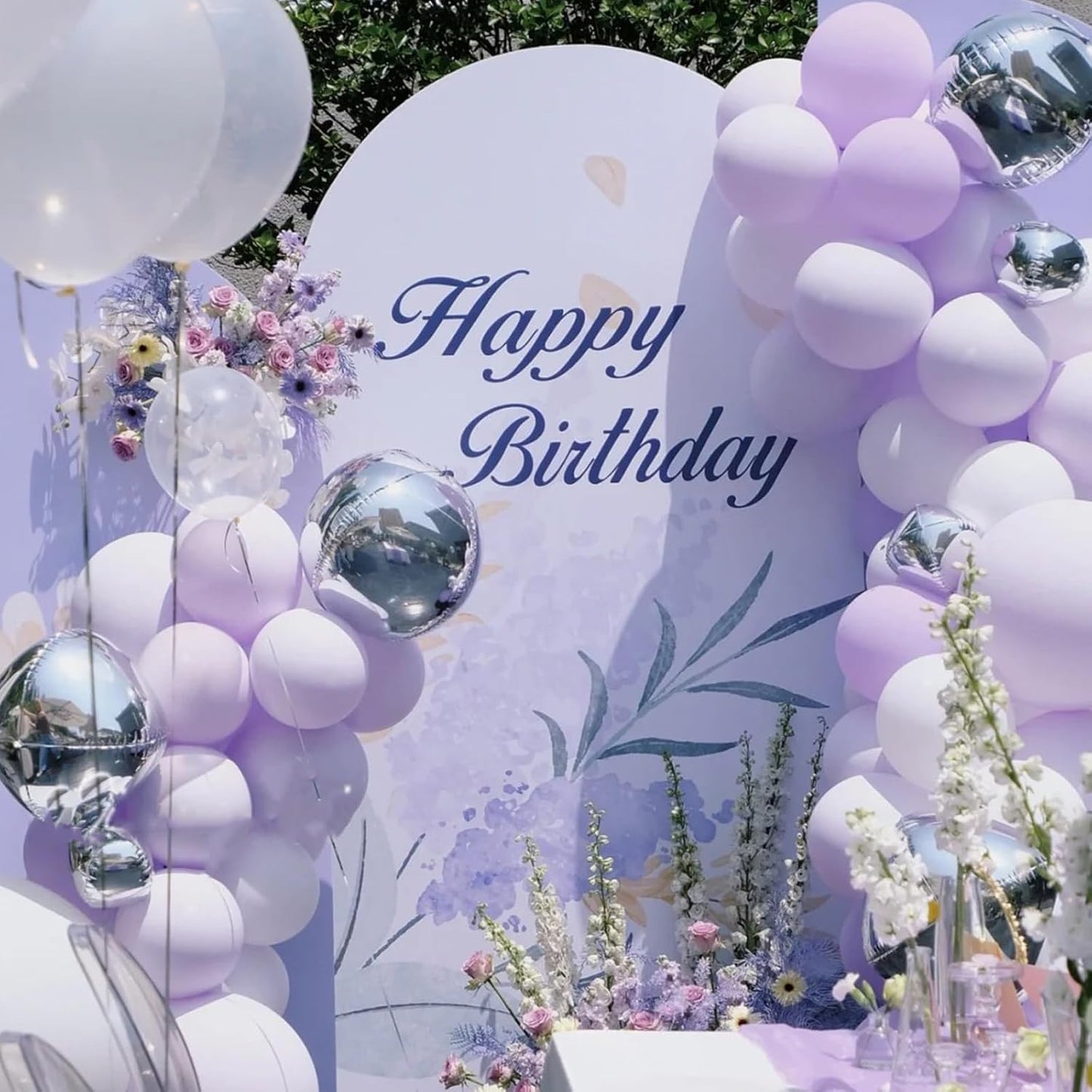 Voircoloria Lilac Purple Balloons - 12-Inch Faded Purple Latex | 66-Pack for Weddings & Celebrations