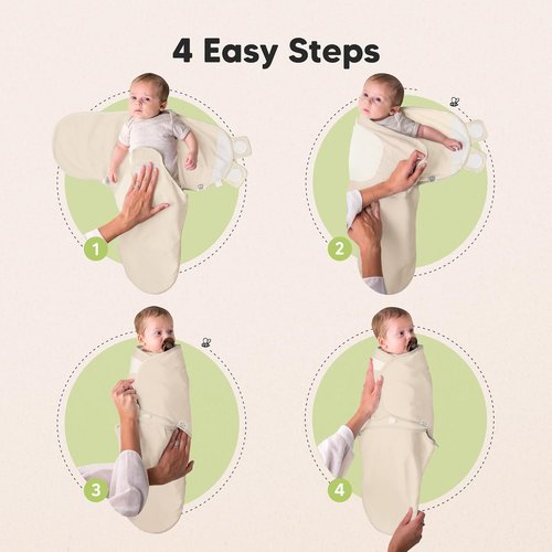 Baby Swaddle Sleep Sacks by Bumble Bear - Soft & Durable 3-Pack for Newborns 0-3 Months
