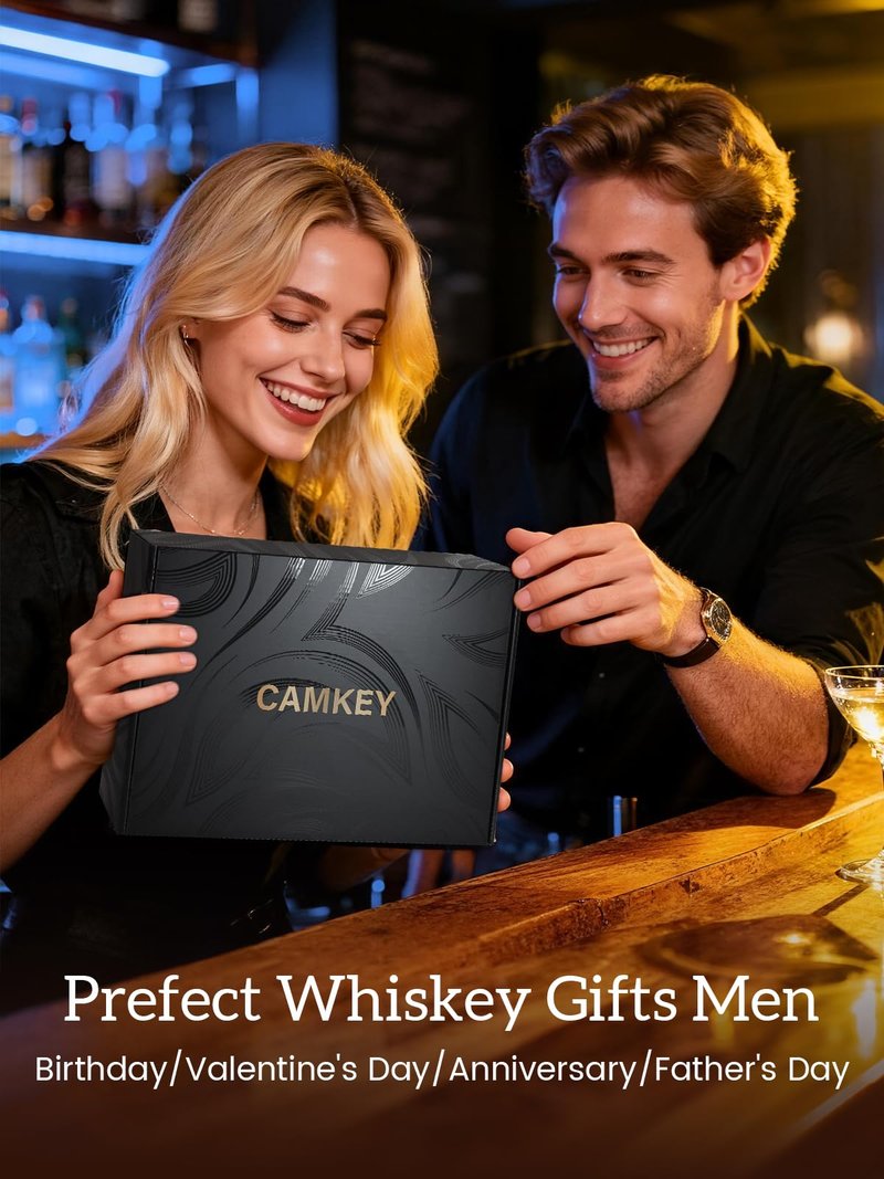 23Pcs Whiskey Cocktail Smoker Kit with Torch, 6 Flavors 12 Packs Wood Chips, Ice Ball Mold, Old Fashioned Drink Smoker, Bourbon Whiskey Gifts for Men, Husband, Dad, Him (No Butane)
