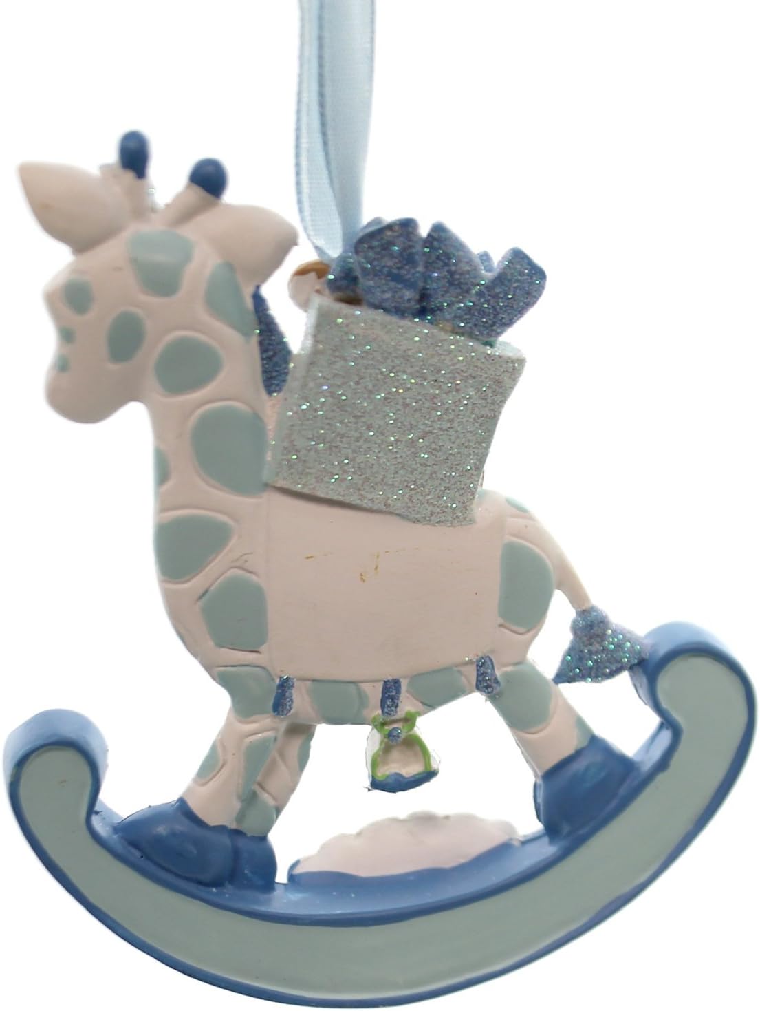 Personalized Baby's 1st Christmas Rocking Giraffe Ornament - Custom Polyresin Gift