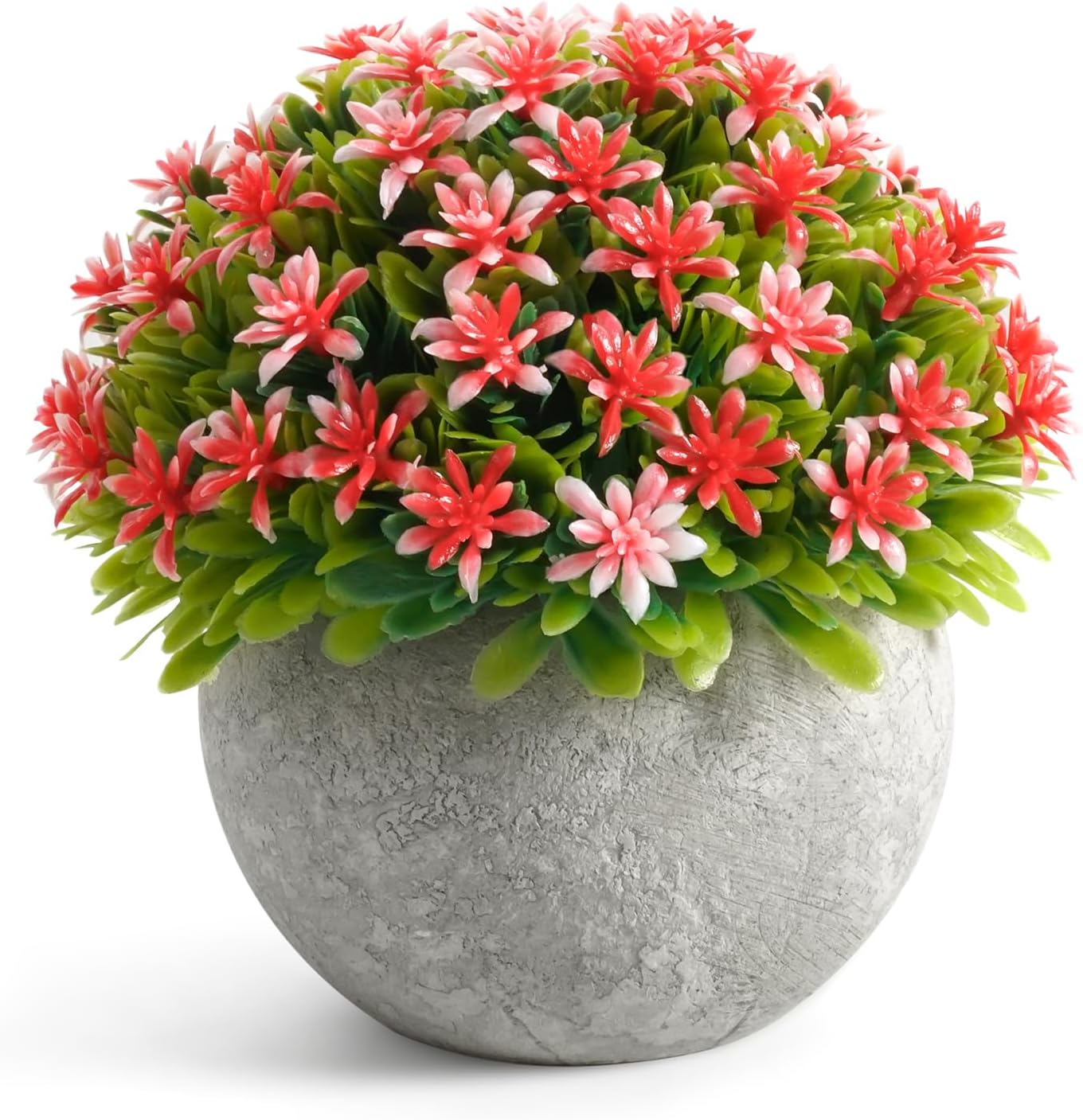 Mini Sage Green Boxwood Topiary - Artificial Potted Plant for Home & Office Decor