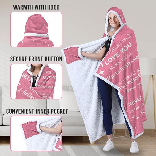 Daughter Gifts from Mom,Daughter Birthday Wearable Blanket,to My Daughter Blanket from Dad, Warm Birthday Gifts for Daughter, Daughter Gift for Thanksgiving Holiday Christmas New Year 2025, 47X71