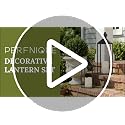 Decorative Lanterns Set of 2 Black Metal Lanterns with Flameless LED Candles - 17 & 13 Inches - Indoor & Outdoor Farmhouse Modern Decor