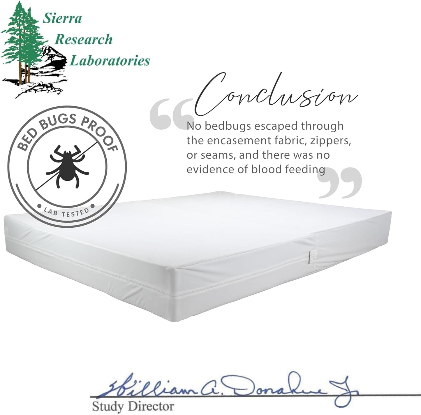 Degrees of Comfort Water Resistant Mattress Encasement Cal King Size 15-18'' Inch Deep Pocket | Zipper Design w/Cotton Cover, 3M Scotchgard Stain Resistant |Breathable and Cooling Protector