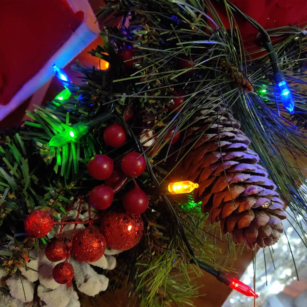 50 LED Battery Operated Christmas Lights - 18ft Waterproof String Lights with 8 Modes & Timer for Indoor/Outdoor Decor