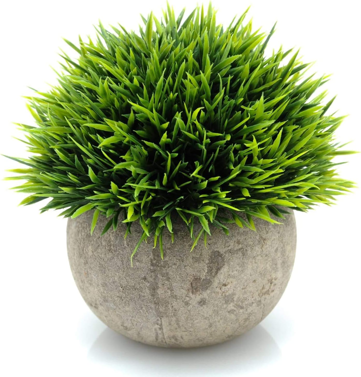 Mini Sage Green Boxwood Topiary - Artificial Potted Plant for Home & Office Decor