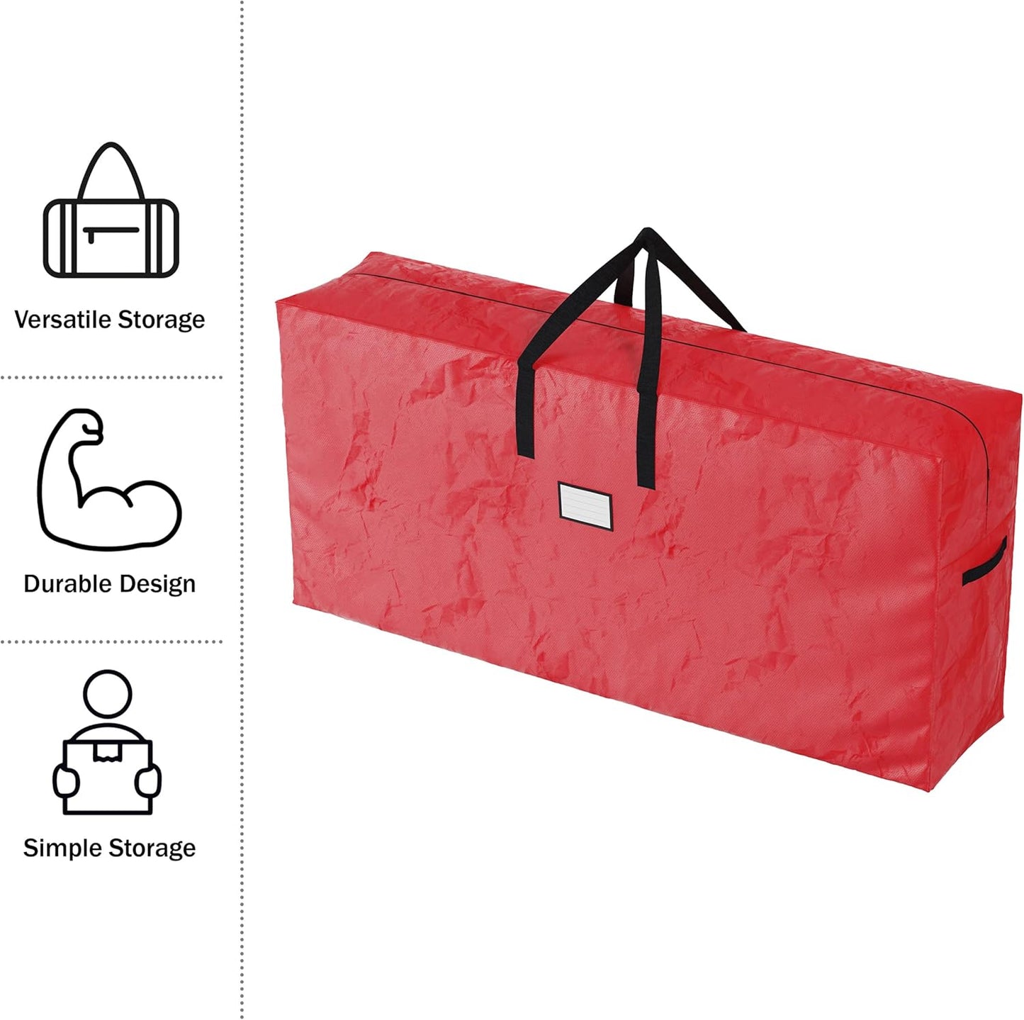 Waterproof Christmas Tree Storage Bag for 9-Foot Artificial Trees & Holiday Decor - Elf Stor (Red)