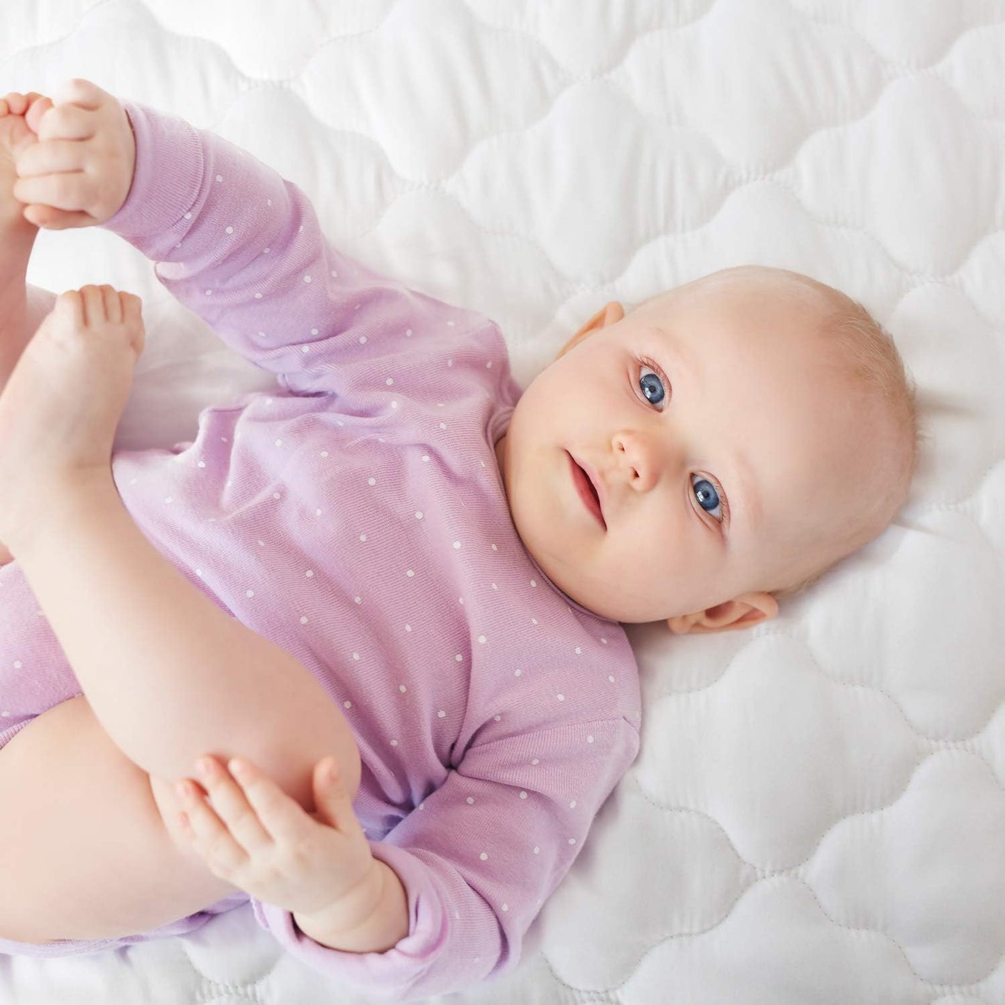 Skiennix Waterproof Crib Mattress Protector - Soft Cotton Fabric for Toddler Beds | Ideal for Boys & Girls