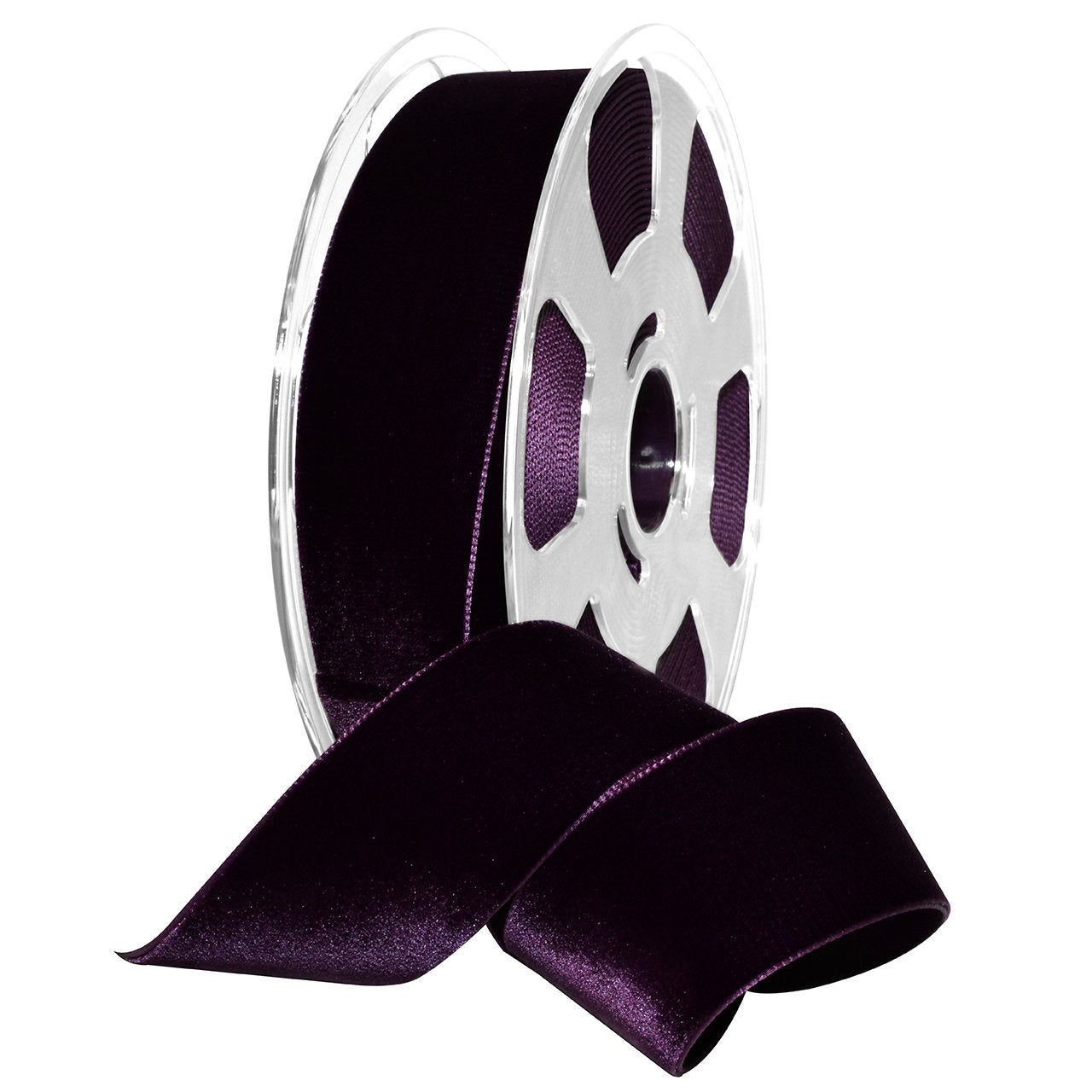 Navy Nylvalour Velvet Ribbon - 5/8 Inch x 11 Yards - Morex Crafting Supplies