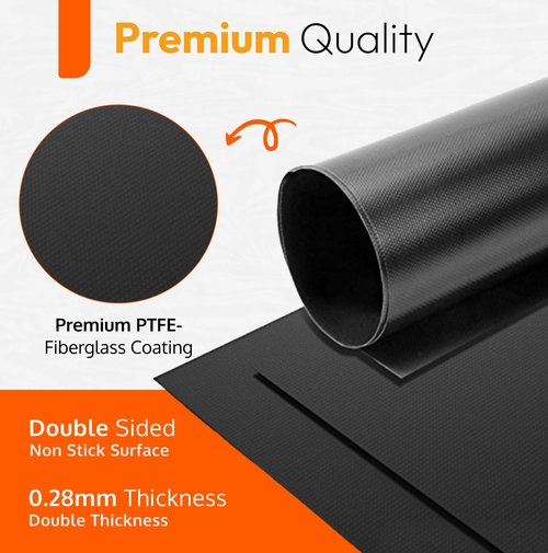 Heavy Duty Oven Liners for Bottom of Oven, Non Stick Teflon Liners for Electric or Gas Ranges, Reusable Mats for Electric Gas Microwave or Grill, BPA & PFOA Free Spill Guard, Kitchen Accessory