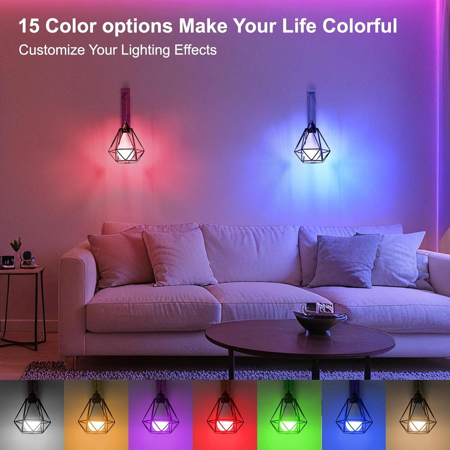 Frideko Wood Wall Sconces Set of Two Plug in, Rustic Wall Lamp with Plug in Cord, Farmhouse Wall Light Fixtures with 8.21FT On/Off Switch Cord, Indoor Sconces Wall Lighting for Bedroom Living Room