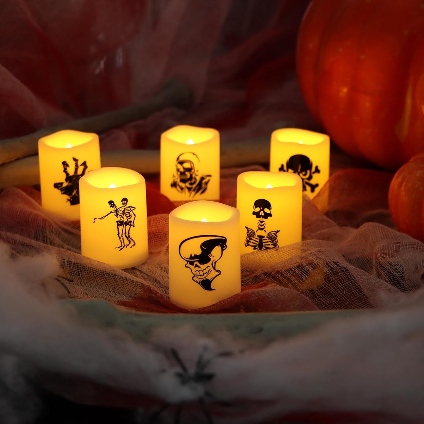 12 PCS LED Flameless Votive Candles - Long-Lasting Battery Operated with 120+ Hours Life