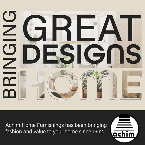 Achim Home Decor Camino Lincroft Decorative Curtain Rods - Lightweight, Adjustable 48-86 Inches, 0.75" Diameter