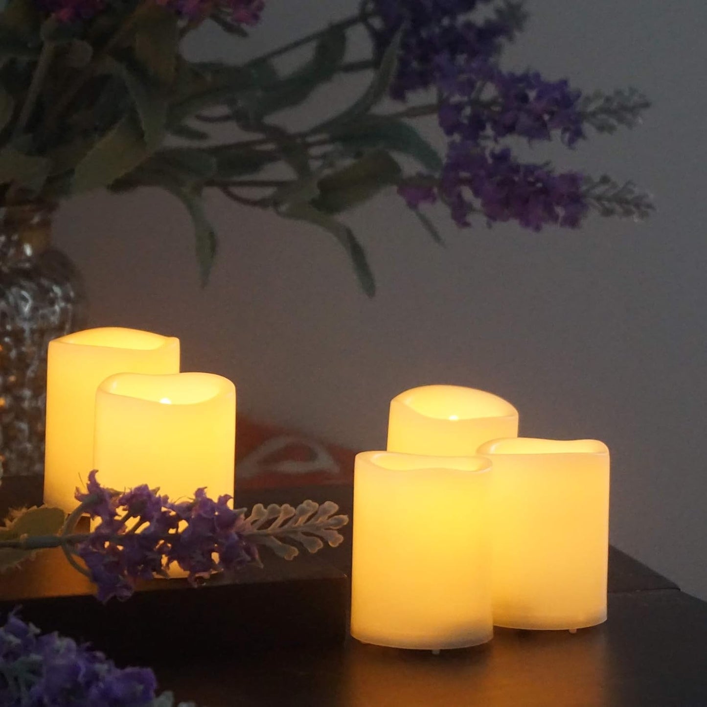 12 PCS LED Flameless Votive Candles - Long-Lasting Battery Operated with 120+ Hours Life