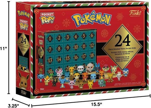 Funko Pop! Advent Calendar - Pokémon Collectible Vinyl Mini Figures - 24 Days of Surprises | Perfect Holiday Gift for Kids