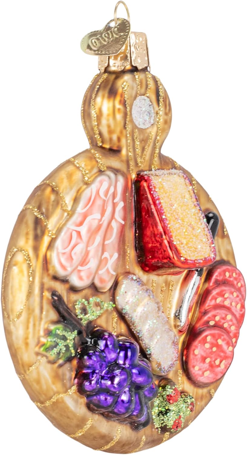 Handcrafted Glass Cheese Wedge Ornament - Unique Christmas Tree Decoration