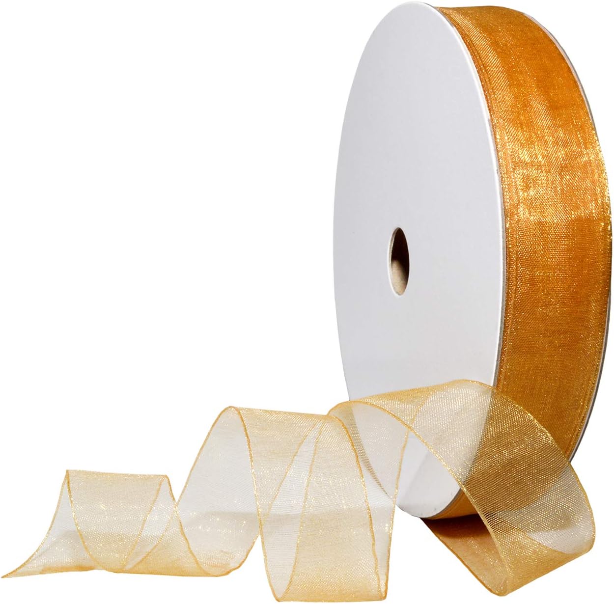 Red Organdy Nylon Ribbon - 5/8 Inch x 100 Yards | Morex 91803/100-609