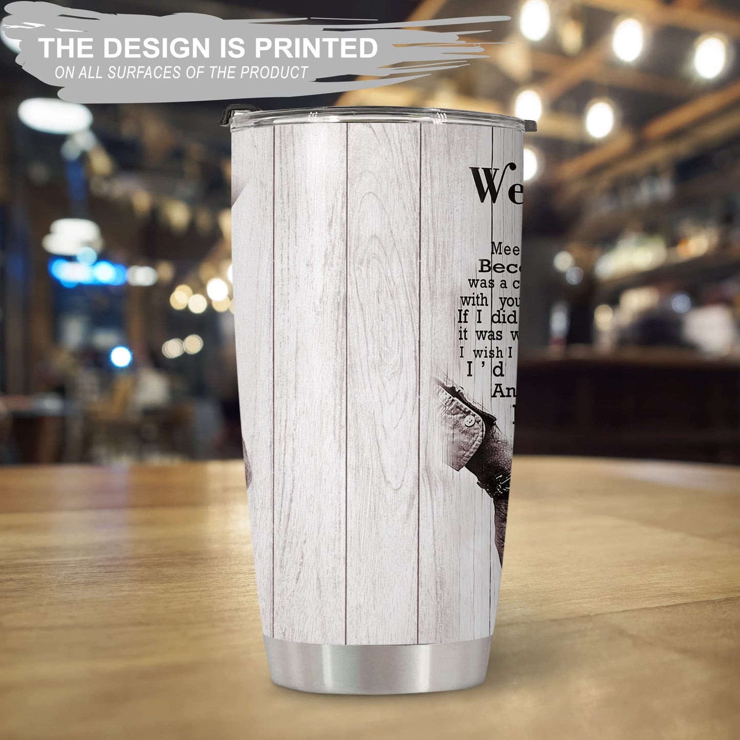 Gifts for Her, Him, Boyfriend, Girlfriend, Wife, Husband - Romantic I Love You Gifts Her, Him - Gifts for Birthday, Christmas, Wedding, Valentine's Day - We're A Team, 20Oz Tumbler