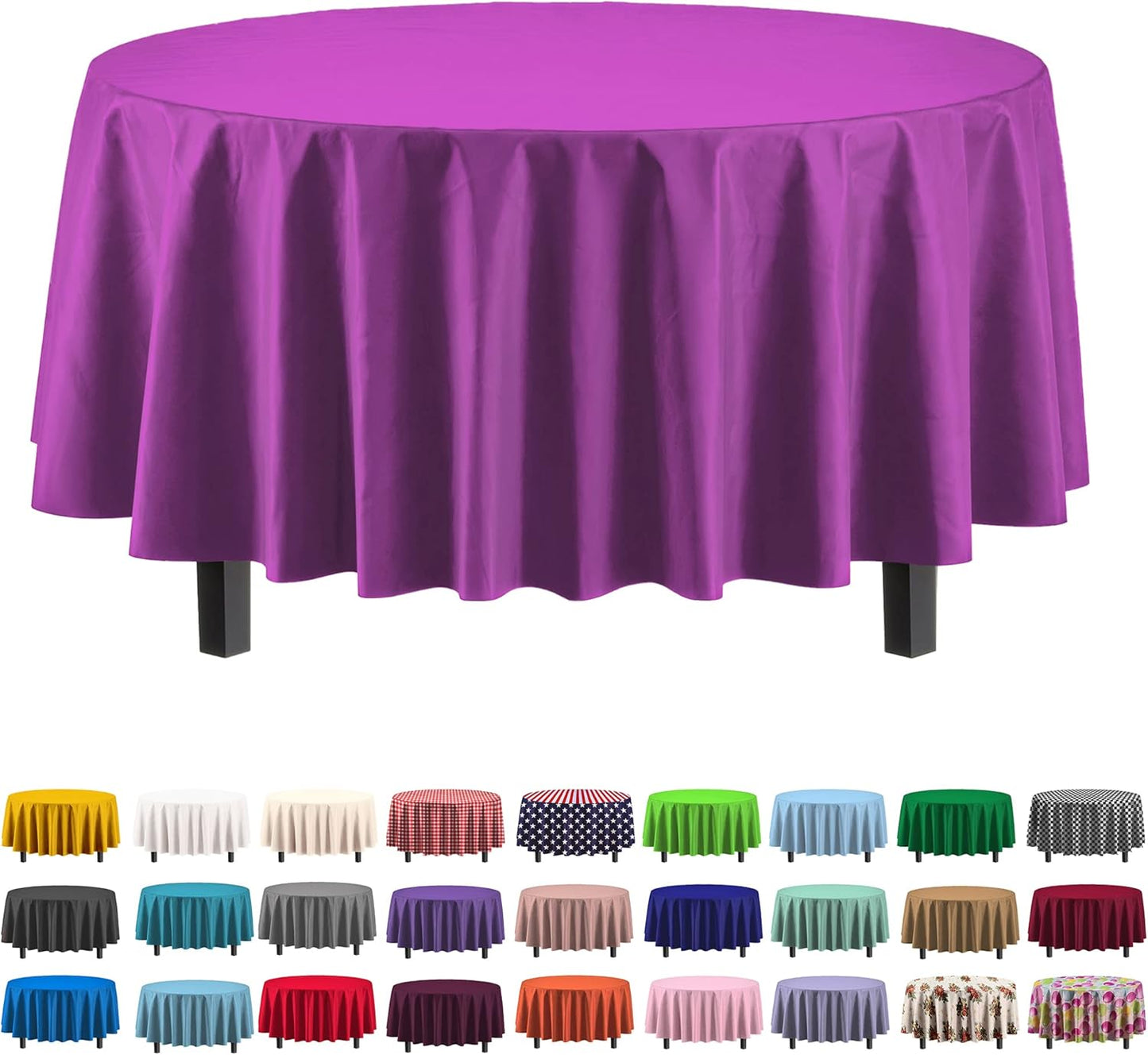 Premium Dark Green Plastic Tablecloths - 12-Pack, 54" x 108" Rectangle Covers