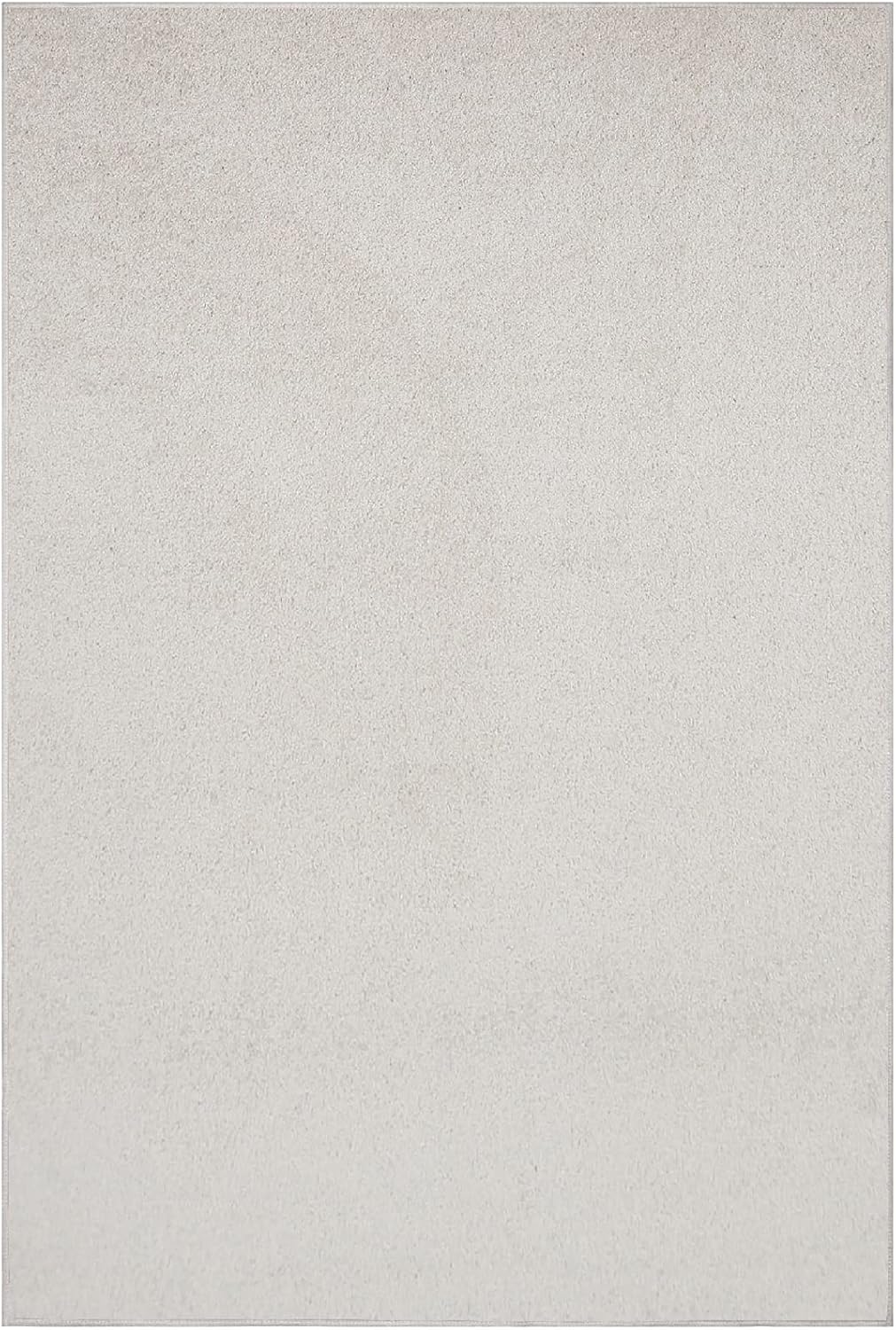 Furnish my Place Modern Plush Solid Color Rug - Off White, 3' x 4', Pet and Kids Friendly Rug. Made in USA, Rectangle, Area Rugs Great for Kids, Pets, Event, Wedding