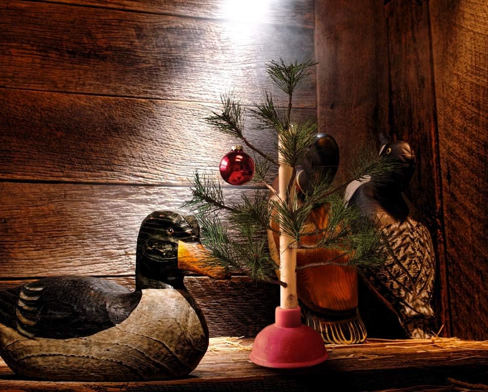 15-Inch Redneck Nation Christmas Tree - Festive Green Holiday Decor