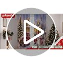 Blue White Christmas Curtains 2 Panel Set 52x84 Inches Holiday Window Decor