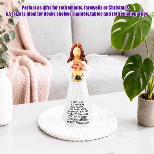 Angel Figurine - Thoughtful Retirement Gift for Women | Perfect Farewell Decoration - 5.5”