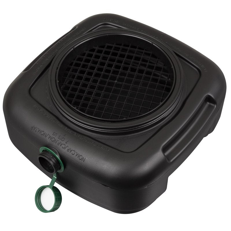 Scepter AM07029 7.3 Quart Oil Drain Pan with Lid, Filter Drain Screen, and Pour Spout for Automotive Fluids Including Engine Oil, Anti-Freeze, Transmission Fluid and More, 12" x 12-3/4" x 5.6"