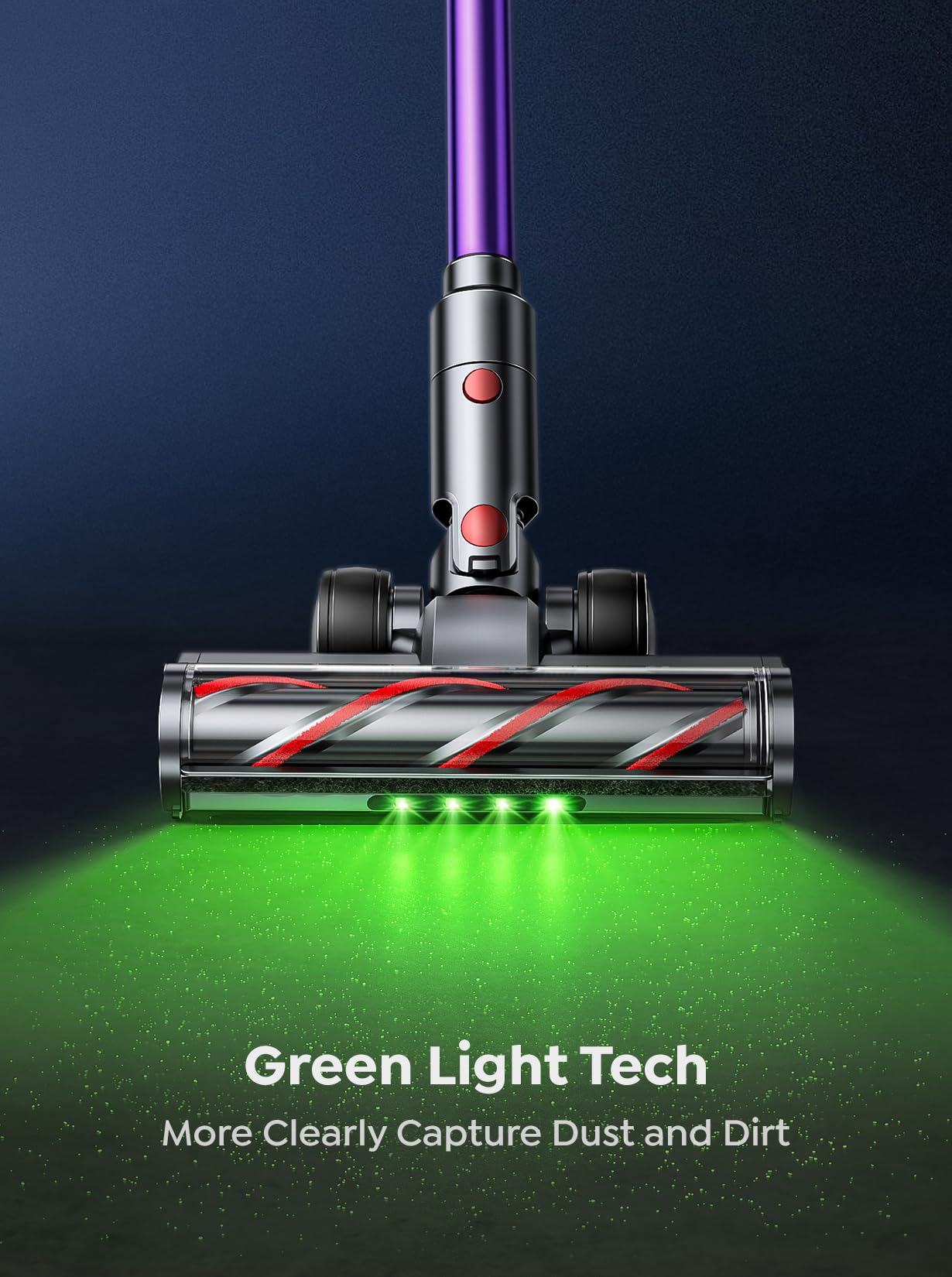 INTETURE Cordless Vacuum Cleaner, 650W 55KPA 70 Mins Vacuum Cleaners for Home, Anti-Tangle Stick Vacuum with Touch Screen, Wall Mount Charging, Upgraded Vacuum Cordless for Pet Hair/Carpet/Floors